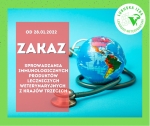 Zakaz sprowadzania immunologicznych weterynaryjnych produktów leczniczych z terytorium krajów trzecich